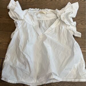 Ulla Johnson White Ruffled Top 00